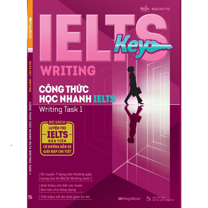 หนังสือ IELTS KEY WRITING - สูตรเรียนรู้การใช้งาน IELTS Writing Task 1 - MGB