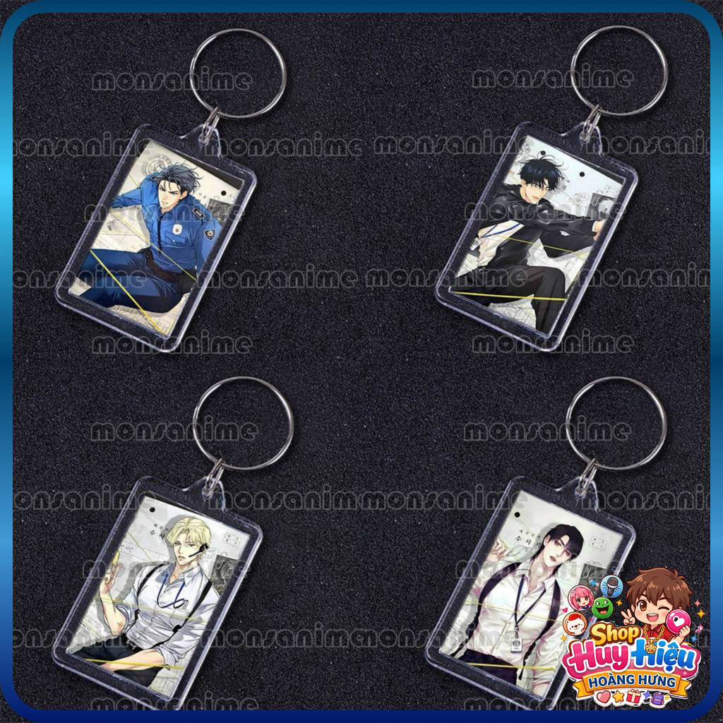 [จัดส่งรวดเร็ว] พวงกุญแจ Mica IN Team Lezhin Comics Ver 1 พิมพ์ด้วยอนิเมะน่ารักและสะดวก Chibi HOTTRE