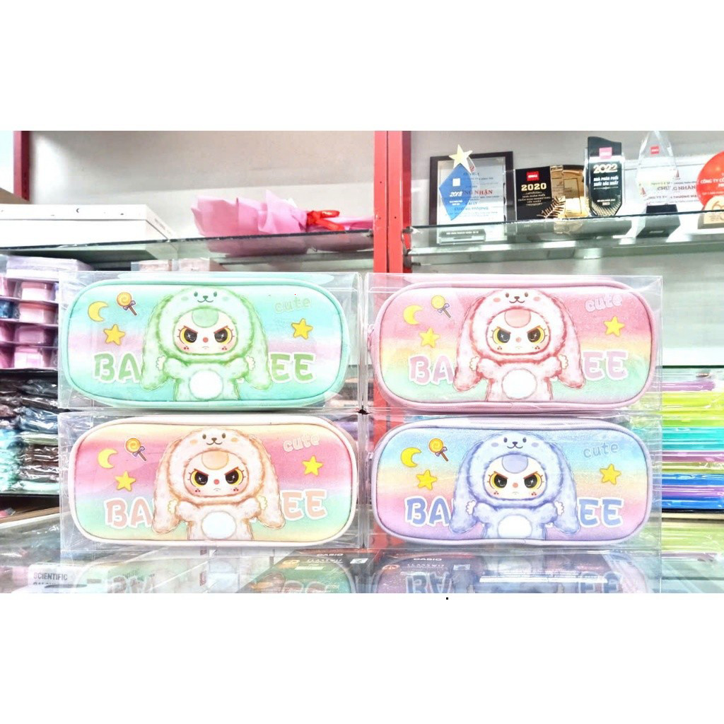 Baby Three Channel Spcious Lock Box Print Pen Bag