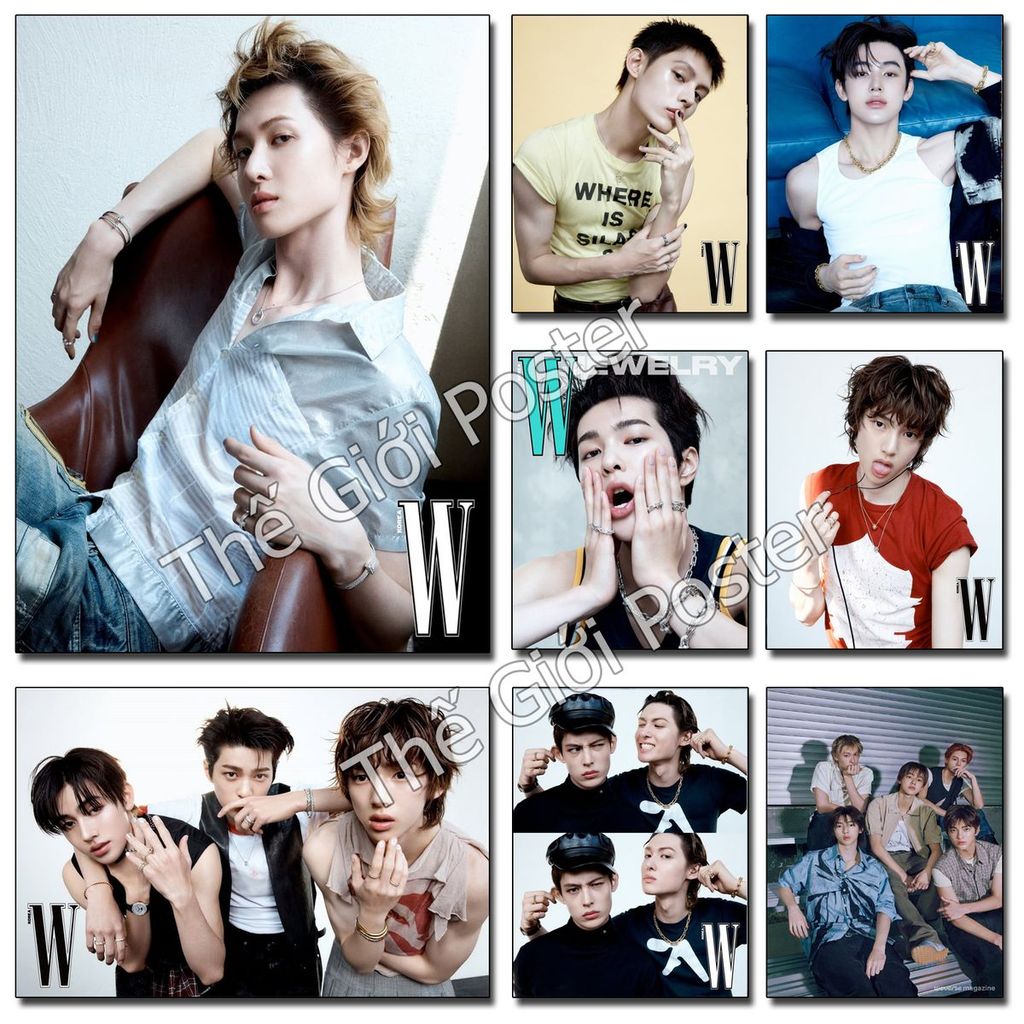 TIFFANY & CO (36) โปสเตอร์กลุ่ม Cortis ผสมผสานกับนิตยสาร W-Korea และ Tiffany & Co. ของตกแต่งบ้านพร้อ
