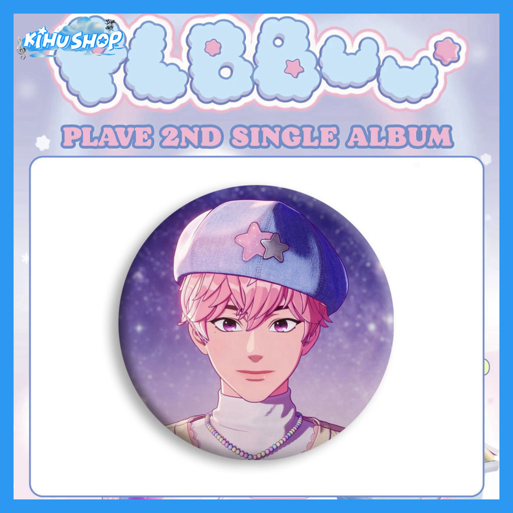 [KIHUSHOP] KPOP PLAVE "PLBBUU" เข็มกลัดยาวสวยงามบนเสื้อผ้า รุ่นใหม่