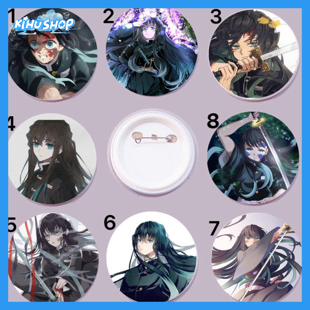 [KIHUSHOP] Tokitou muichirou kimetsu no yaiba Badge Beautiful Favorite Mini model: Tokitou muichirou