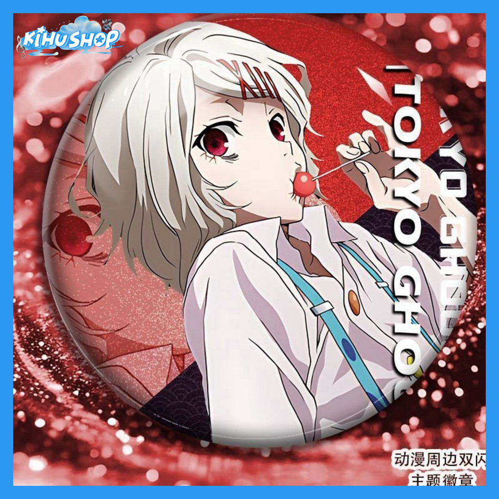 [KIHUSHOP] Tokyo Ghoul Kaneki Ken Suzuya Juuzou เข็มกลัดอนิเมะสําหรับ