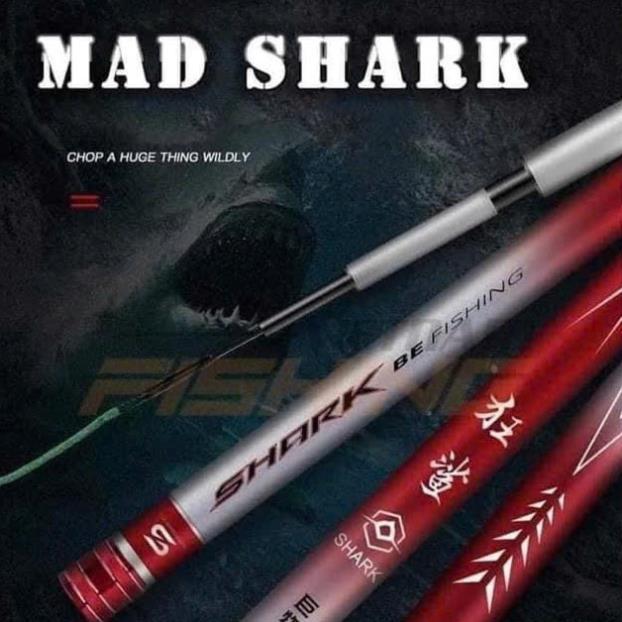 HANDING SHARK 5H Premium Single Arm Fishing Rod - บิลเล็ตคาร์บอนบิดแรงสุดๆ - มาพร้อมปลายสํารอง