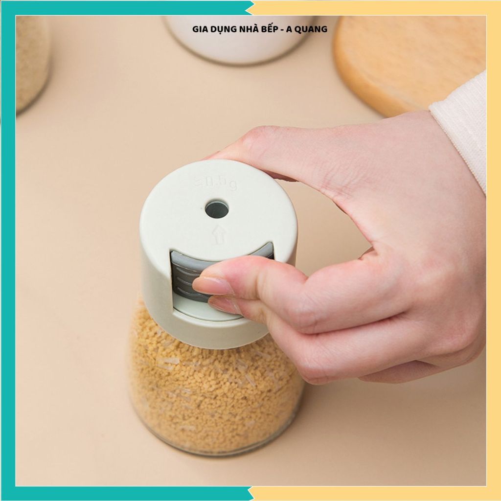 (COMBO OF 5 JARS) MOISTURE-PROOF SPICE JARS, MOVAVA BUTTON GLASS JARS, ขวดเครื่องเทศที่สวยงามและกะทั