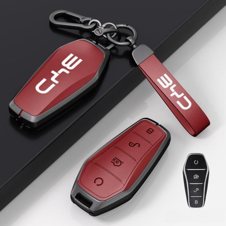 กุญแจรถ BYD สําหรับ BYD tatto3 EV BYD Dolphin Remote Key Fob พวงกุญแจผู้ถือ