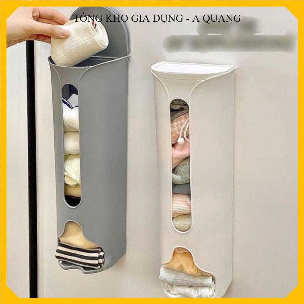 (COMBO 3) SMART WALL-STICKED NILON BAG CTAINER, CONVIENENT, COMPACT GARBAGE BAG, อุปกรณ์เสริม