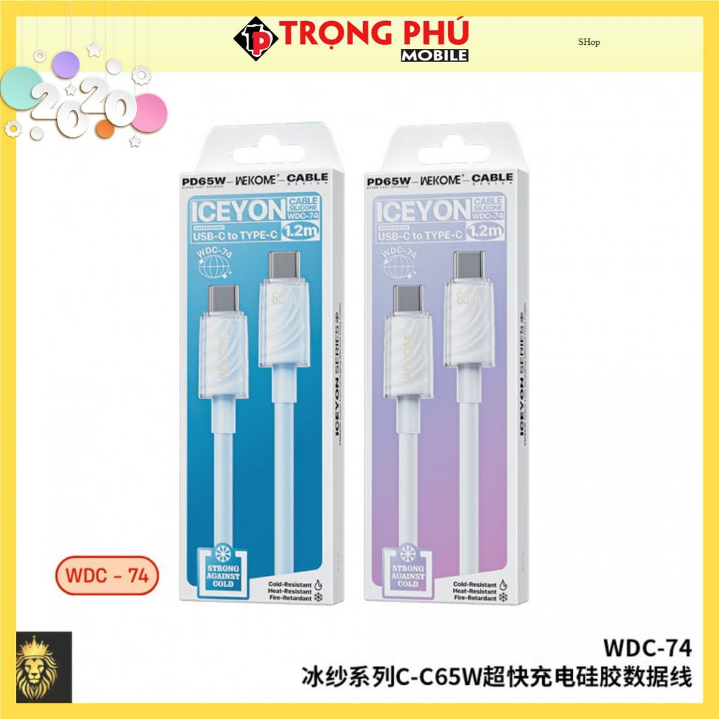 สายชาร์จ Wekome wdc-74 TypeC-TypeC - Shop