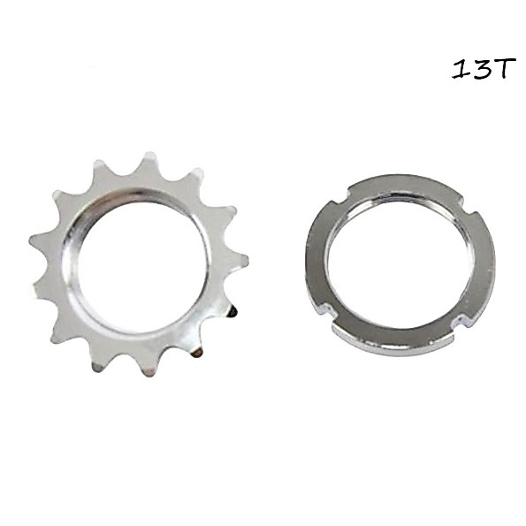 สเตอร์ Fix Gear 13T พร้อมล็อคสีเงิน