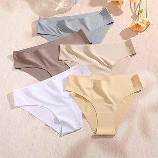 Finetoo กางเกงชั้นใน ไร้รอยต่อ สําหรับผู้หญิง สีพื้น ชุดชั้นใน นุ่ม และสบาย