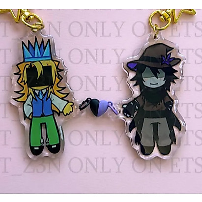 FORSAKEN พวงกุญแจอะคริลิคแม่เหล็ก 3 - Roblox Chance Itrapped 007n7 Azure TwoTime Elliot mafioso noli