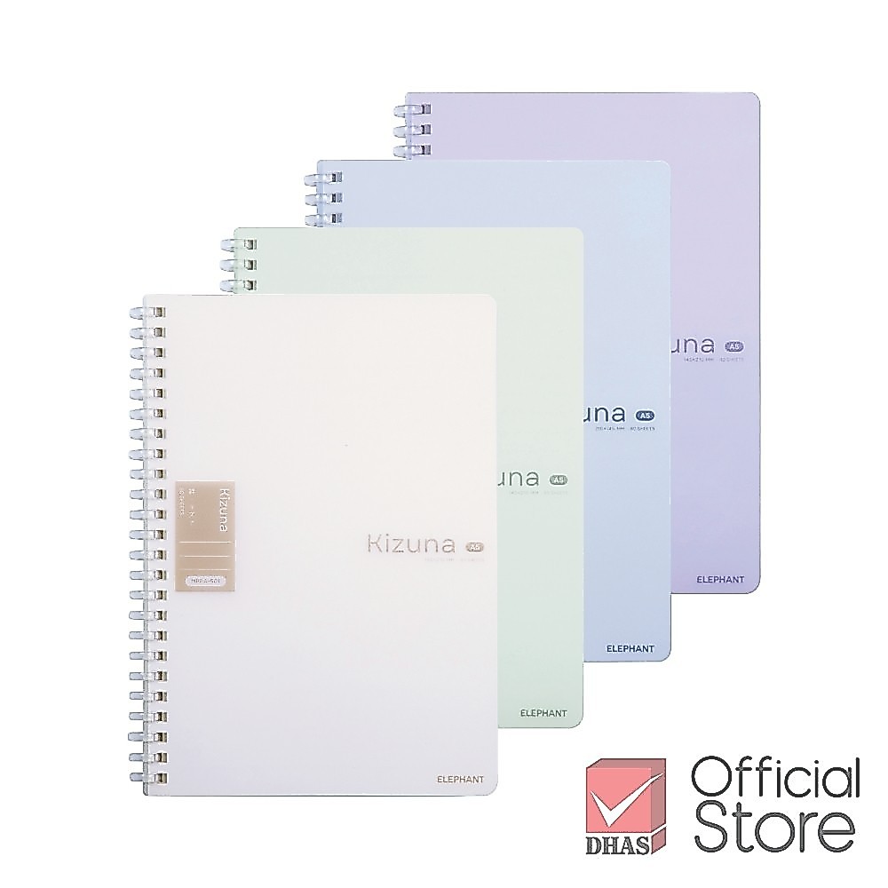 XO Elephant Kizuna MPPA-501 A5 80gsm 80 หน้า ปกพลาสติกสปริงโน๊ตบุ๊ค