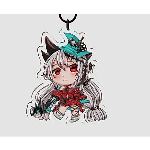 ARKNIGHTS Skadi พวงกุญแจอะคริลิคหัวใจจับคอ | มาเราชิ 10 ร้านแมรี่