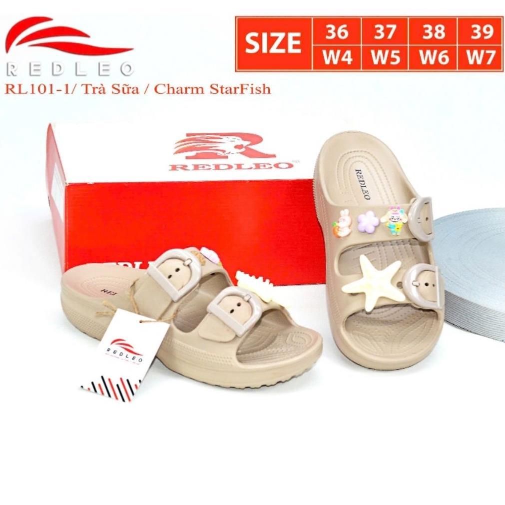 (แถมเสน่ห์สุ่ม) REDLEO RL101-1 Sandals - รองเท้าแตะรัดส้น 2 สาย EVA น้ําหนักเบาพิเศษพร้อมพื้นแบนและห