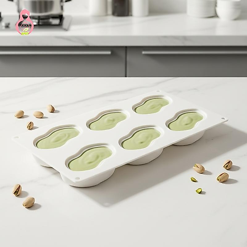 [DPGT] Pistachios ซิลิโคนช็อกโกแลต Mould สําหรับการอบเค้กมูสฝรั่งเศสระดับมืออาชีพ