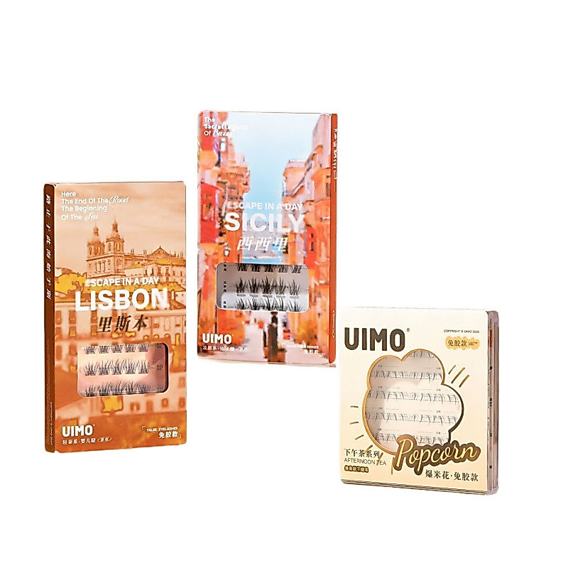 UIMO ขนตาปลอมไร้กาว Lisbon series ขนตาการ์ตูนธรรมชาติ baby ขนตาโค้ง 2026 ใหม่ธรรมชาติ