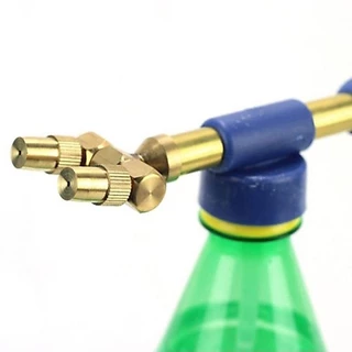 COUR เครื่องพ่นชลประทาน,แรงดันสูงทองเหลือง Atomizing Misting หัวฉีด, Push-pull เดี่ยว/คู่หัวปรับขวดเครื่องดื่ม Sprayer