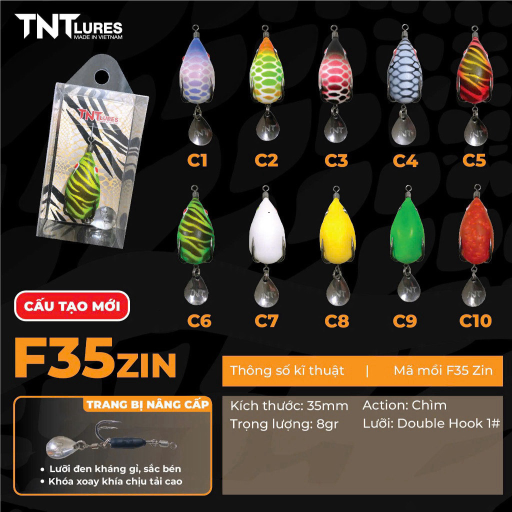 ของแท้ TNT F35 Fishing Lure เชี่ยวชาญใน Super Sensitive F35 Steam Lure ตกปลา okihggtt muhaigbnhxg