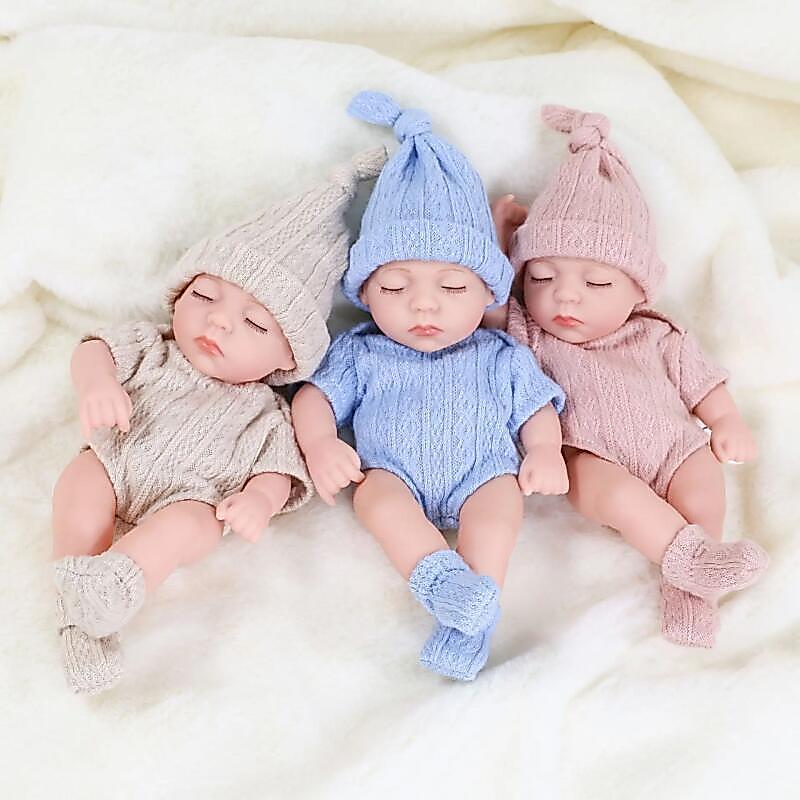 ตุ๊กตา ใหม่ Mini Reborn ตุ๊กตา 19 ซม.เด็กทารก Reborn ของเล่นไวนิลกันน้ํา Bebe ตุ๊กตา