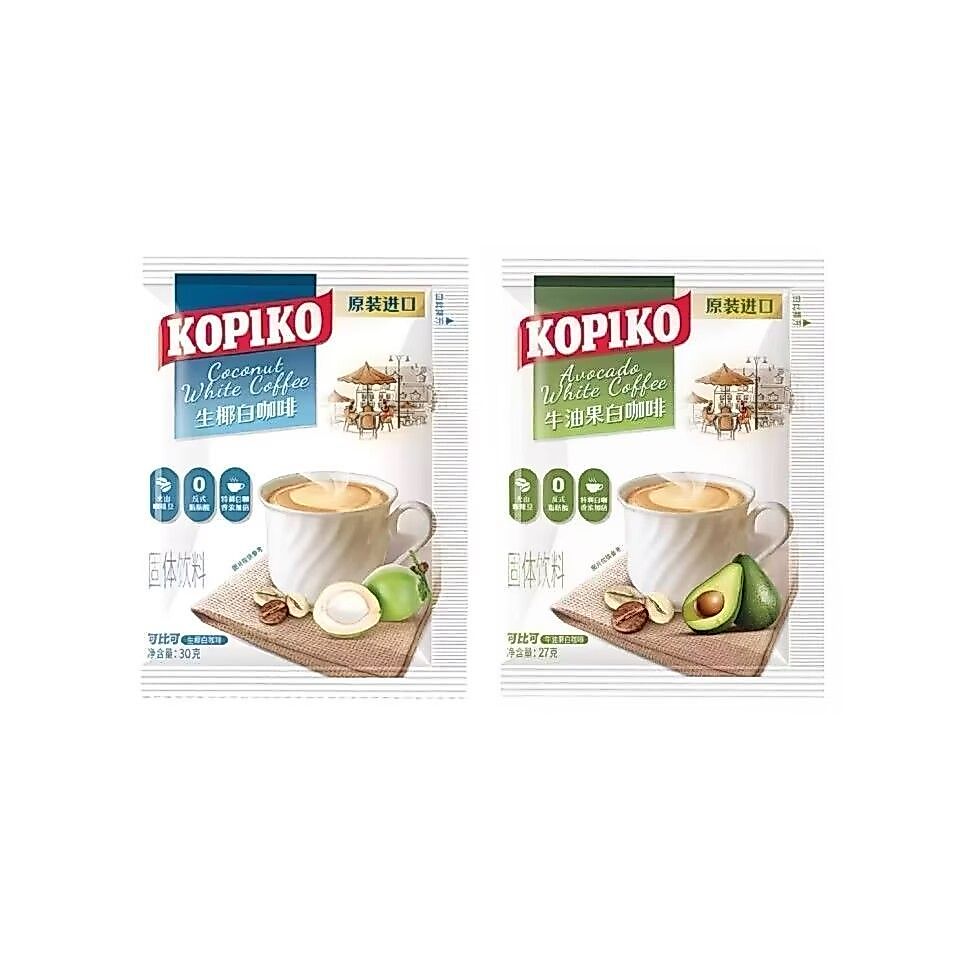 ต้นฉบับนําเข้า KOPIKO KOPIKO แคปซูลกาแฟ/ลาเต้/มะพร้าวดิบ/อะโวคาโด/กาแฟสีขาว กาแฟสําเร็จรูป 26.2613 K