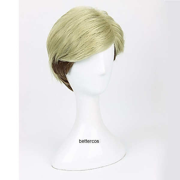 Attack on Titan Captain Irving Smith วิกผม Erwin Smith วิกผม cos ไล่ระดับสีทองอ่อน