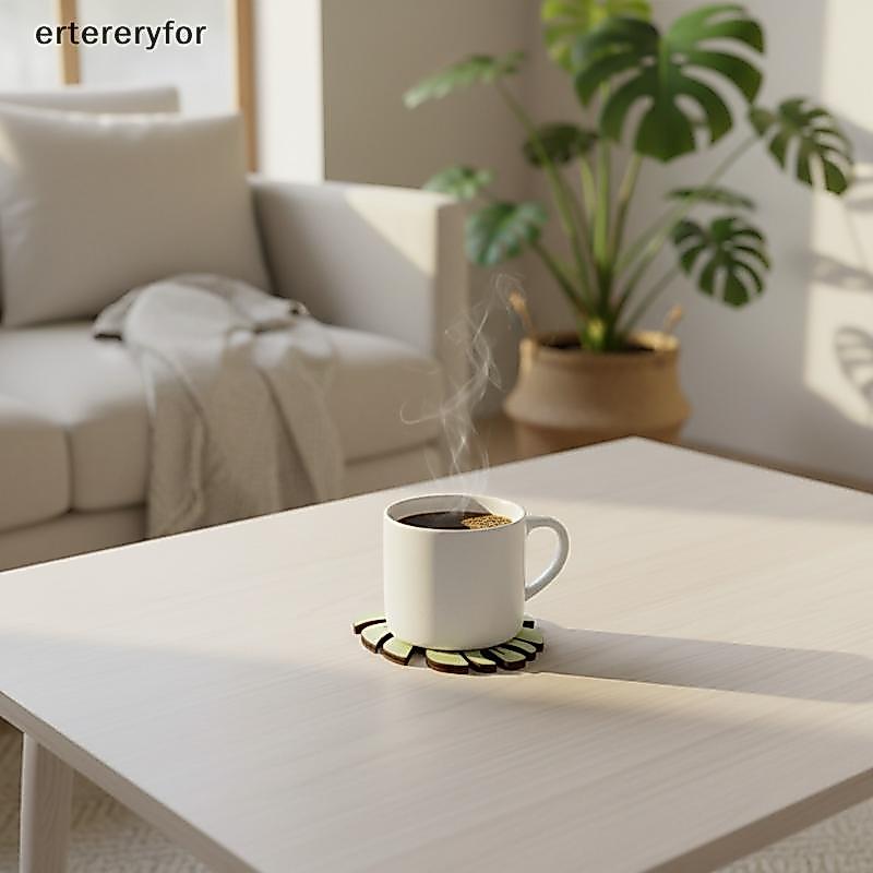 [ertereryfor] ที่รองแก้วไม้สําหรับดื่มด้านล่างสําหรับถ้วยดื่มที่รองแก้วชาสําหรับก้นกาแฟสําหรับถ้วยหี