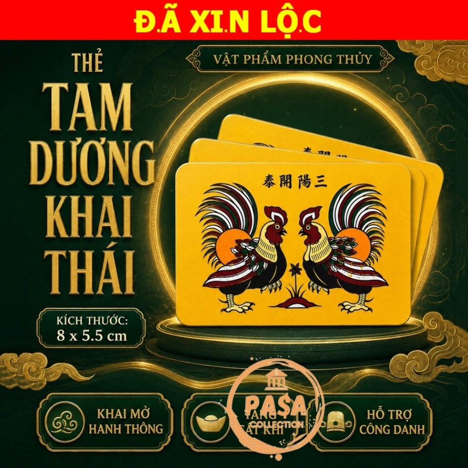 [VIP] (IN LO.C) Tam Duong Egg การ์ดไทย 8x5.5cm สําหรับกระเป๋าสตางค์ Opens Sand Qi เพิ่มโชคลาภ