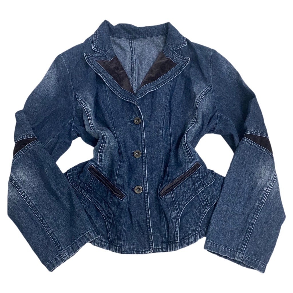 (2มือ) BLAZER Y2K DENIM JACKET