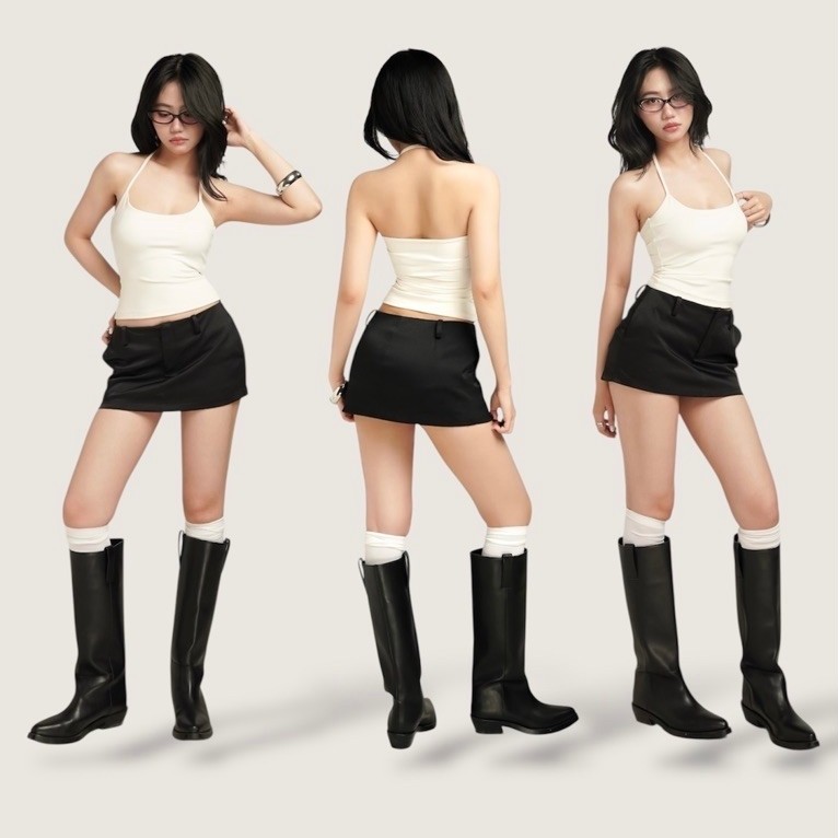 2-LAYER WHITE COLLAR SHIRT - GITIE