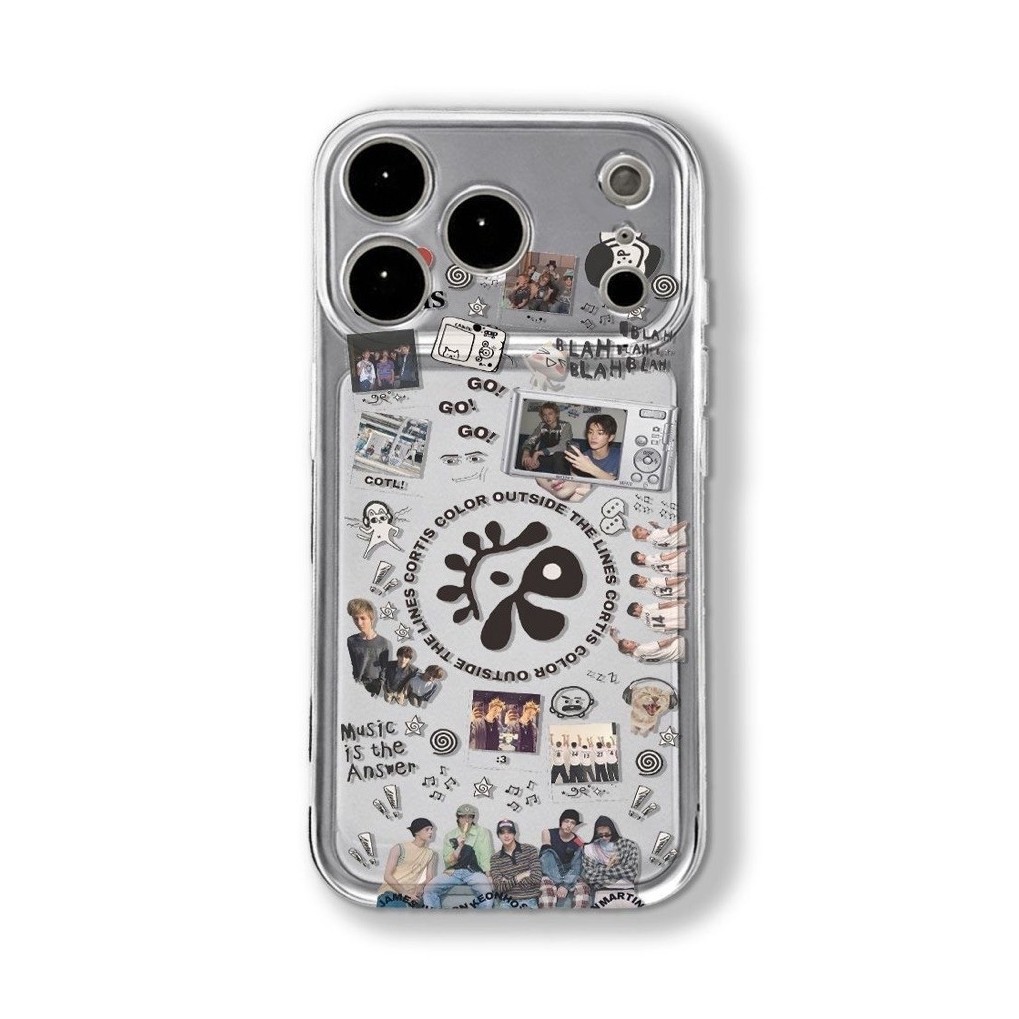 CORTIS Collage Graffiti American Personal Case,เคสโทรศัพท์แบบนุ่มสําหรับiPhone 17/16/15/14