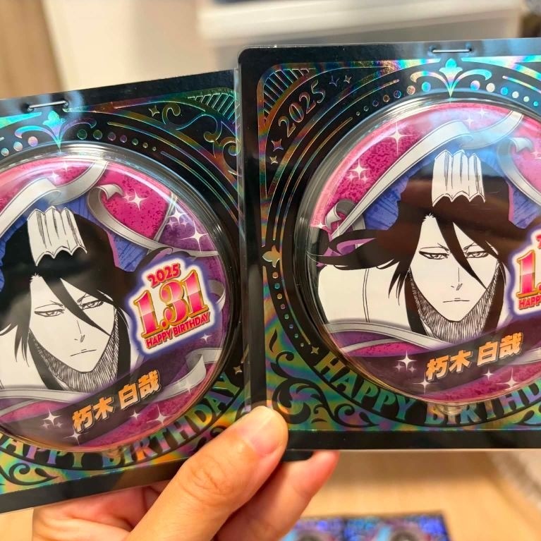 ของแท้วันเกิด BADGE JUMP ANIME BLEACH BYAKUYA NEWSEAL