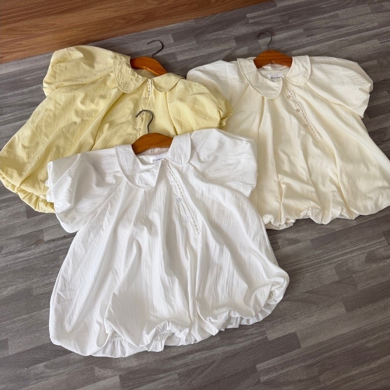 LARI TOP - DEROSE BabyDoll เสื้อ Windy ผ้าพองปกเสื้อผู้หญิงเสื้อ BabyDoll ผู้หญิง