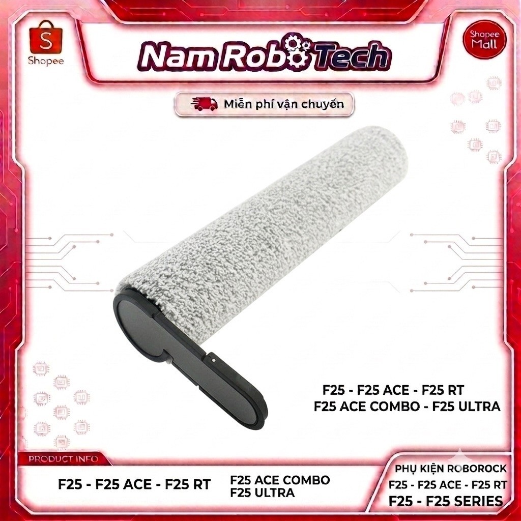 ลูกกลิ้งพื้นสําหรับเครื่องดูดฝุ่นอัตโนมัติ F25 F25 ULTRA F25 ACE COMBO F25 RT