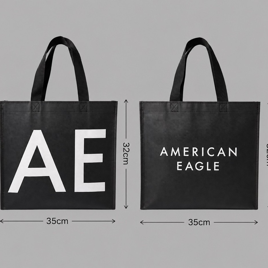 ️ COMBO 5 NON-WOVEN PP BAGS - STURDY FORM