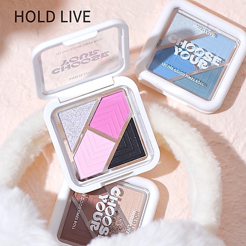 HOLD LIVE 美多✨NewHOLD LIVE Eyeshadow Palette Puzzle Pocket Eyeshadow Palette Matte Pink Green Blue Ey
