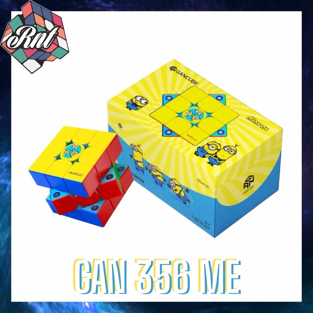 Rubik 3x3 Gan 356 ME Minions Edition รุ่น Matte comb