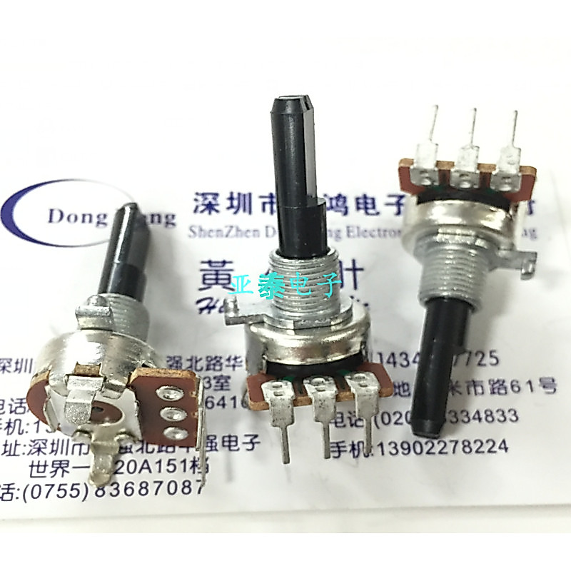 ประเภท 161 Single Potentiometer B10K ความยาวเพลา 25 มม.ขาตั้งกล้อง Thermostatic บัดกรีเหล็ก Potentio