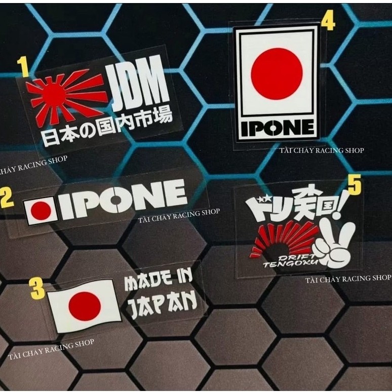 [ 1 ประทับ ] JAPANESE JAPAN STICKER DECAL STICKER สามารถติดไว้เพื่อตกแต่งรถยนต์