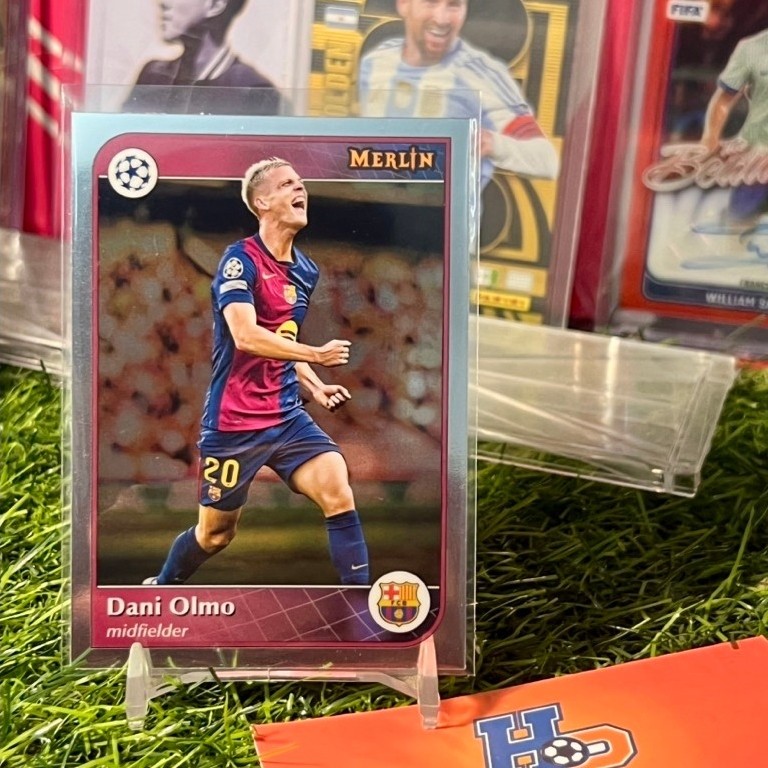 Dani Olmo Topps Merlin Chrome UCL 2024/25 การ์ดฟุตบอล