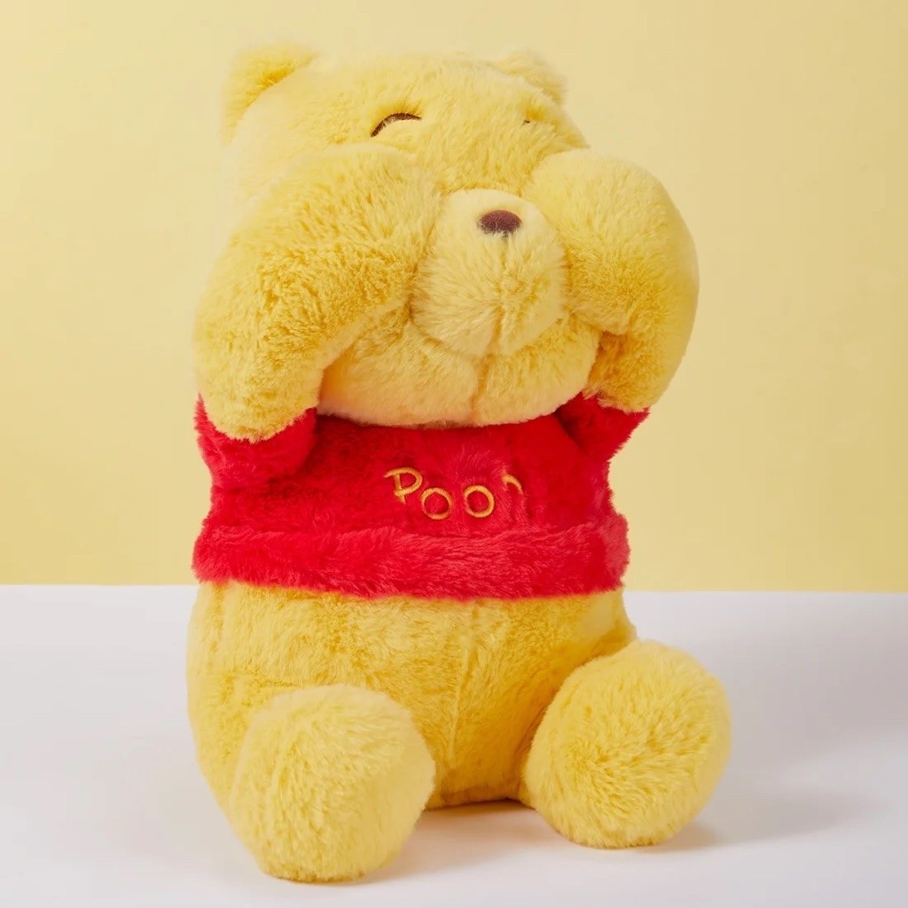 ของแท้ Miniso แม่เหล็ก Winnie the Pooh ตุ๊กตาหมี รุ่น Peekaboo