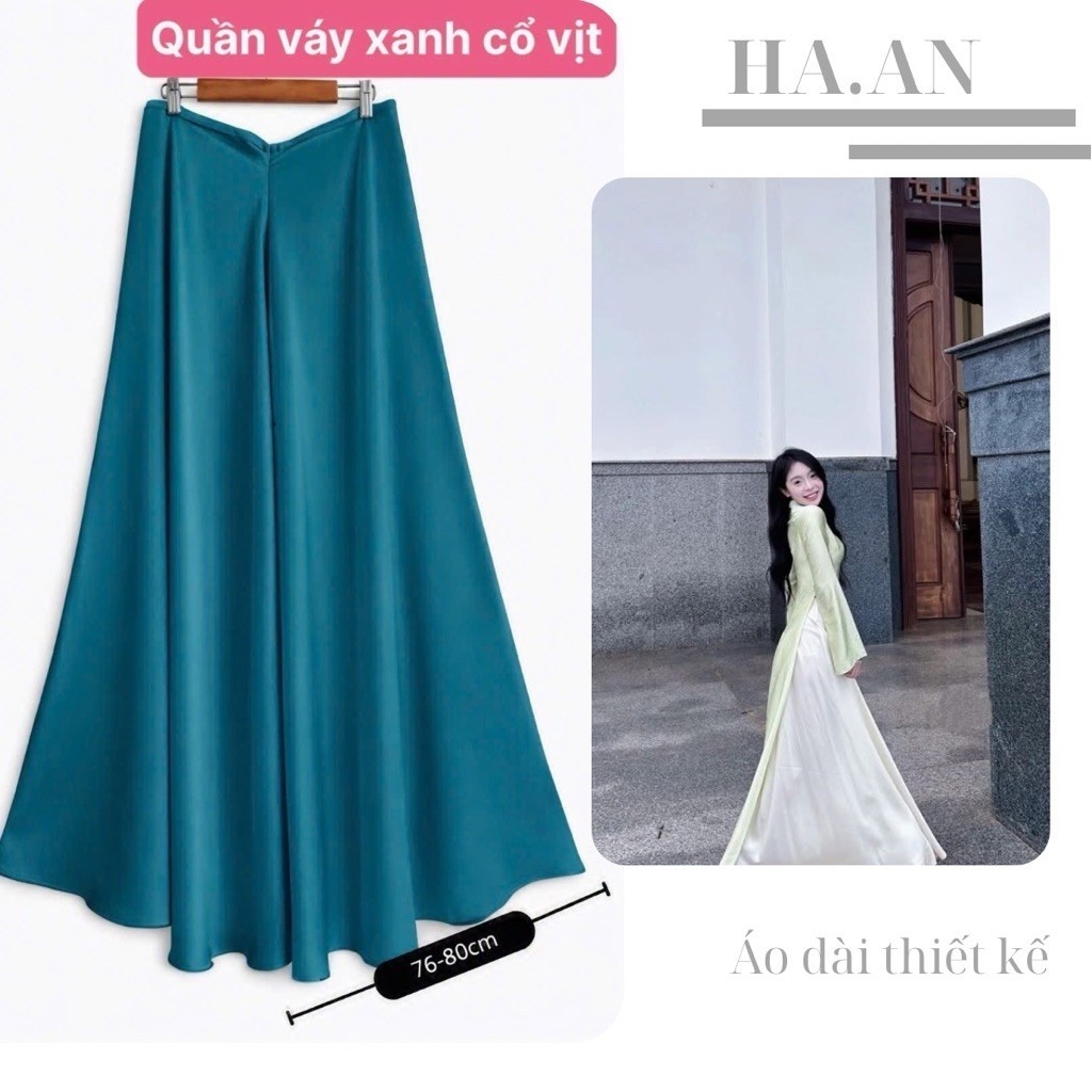 กางเกงและกระโปรงที่ได้รับการอัพเกรด แบบหลวมๆ - HAAN Ao Dai