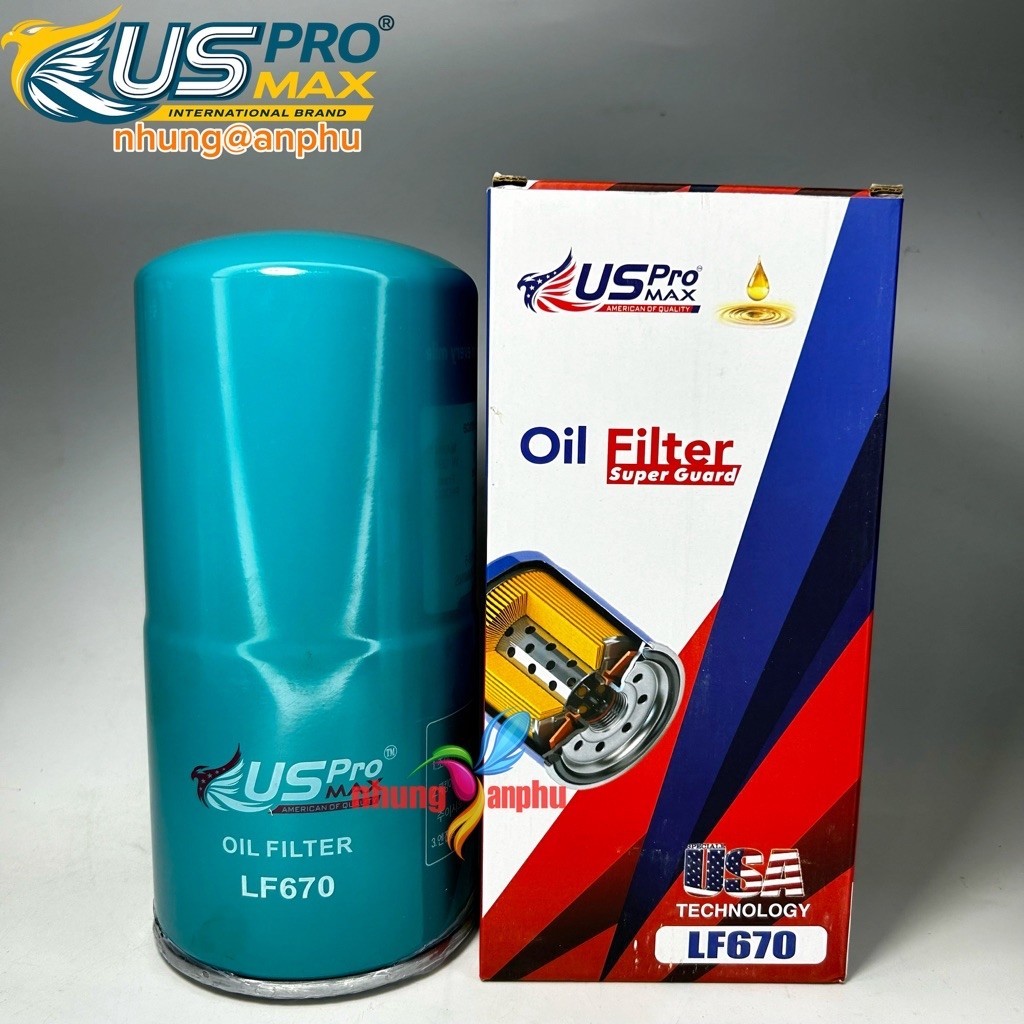LF670 / C5715 / SO3625 / P551670 / LF670-US กรองรถแทรกเตอร์สําหรับรถยนต์ยี่หร่า ISUZU USpromax