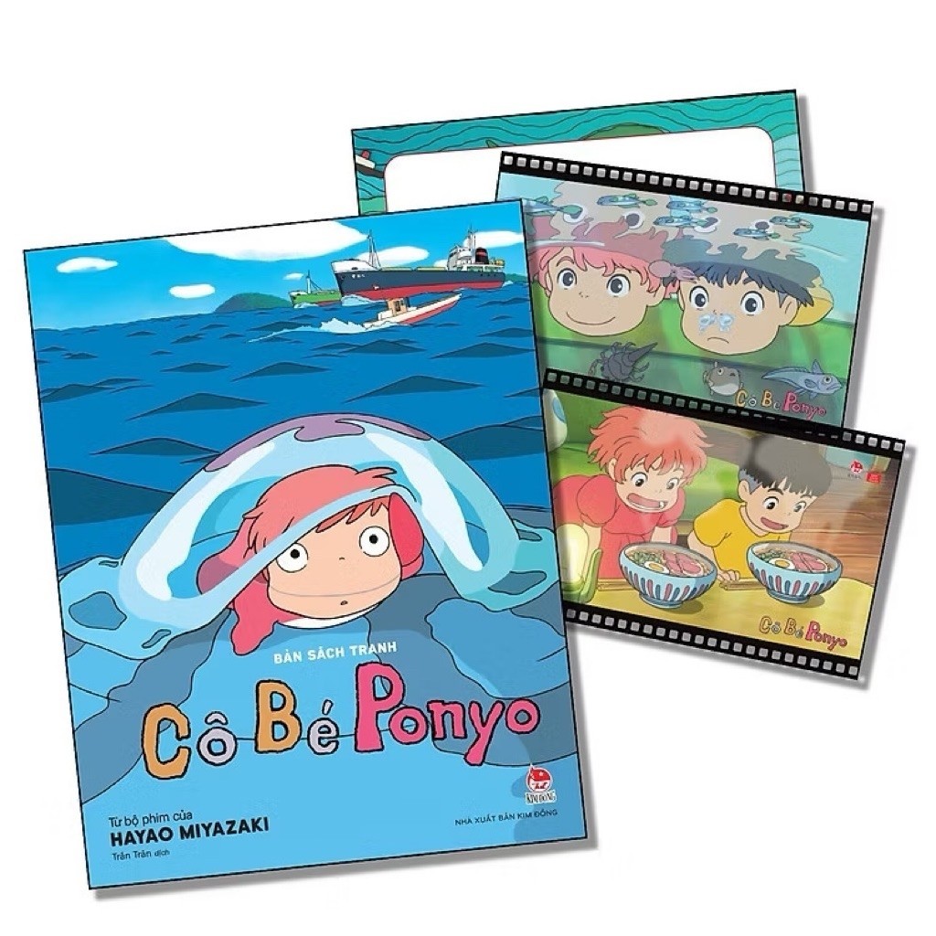 การ์ตูน | Ponyo Girl - มาพร้อมสมุดภาพ POSTER และเรื่องสีดั้งเดิม - GHIBLI - สํานักพิมพ์ KIM DONG