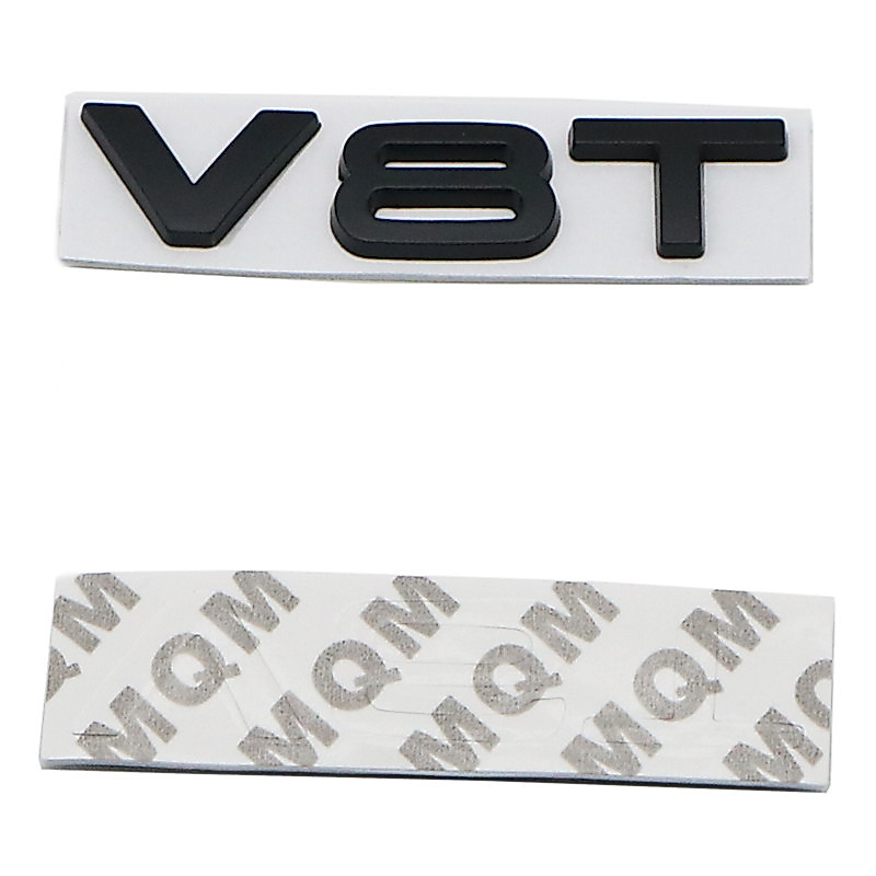 Premium-For Metal 3d audi V6T V8T สติ๊กเกอร์ติดรถยนต์