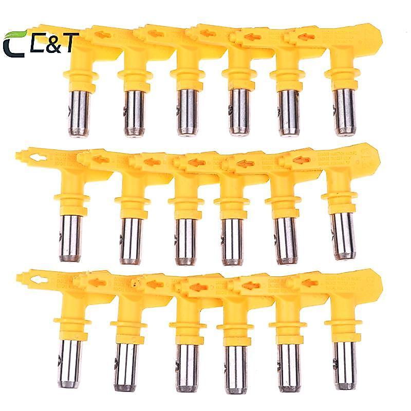 C&T 1 ชิ้น 2/3/4/5/6 Series Airless Tip หัวฉีดสําหรับ Paint er เครื่องมือได้ดี