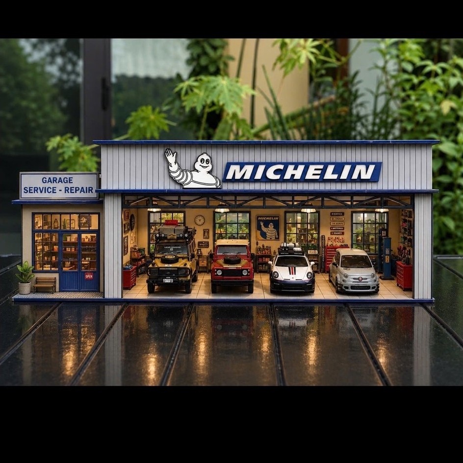 DIORAMA GARAGE No.5 KIT (NOT ASSEMBLY AND PAINT)