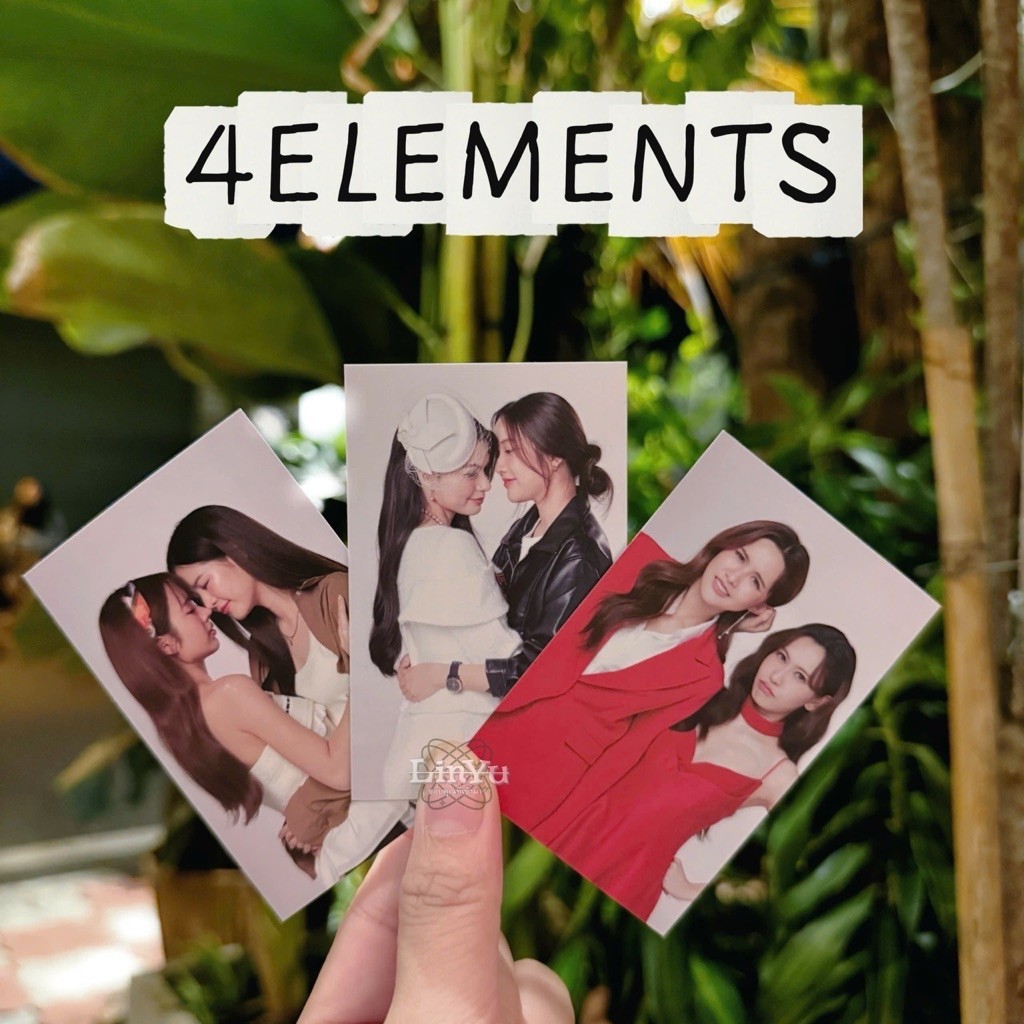[ของแท้] การ์ดประชุมหนังสือพิมพ์จํานวนจํากัด 4Elements "AppleMim - FreenBecky - NamneungNoey"