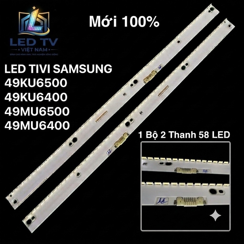LED TV SAMSUNG 49KU6500/49KU6400/49MU6500/49MU6400 / 2 แถบซ้ายและขวา