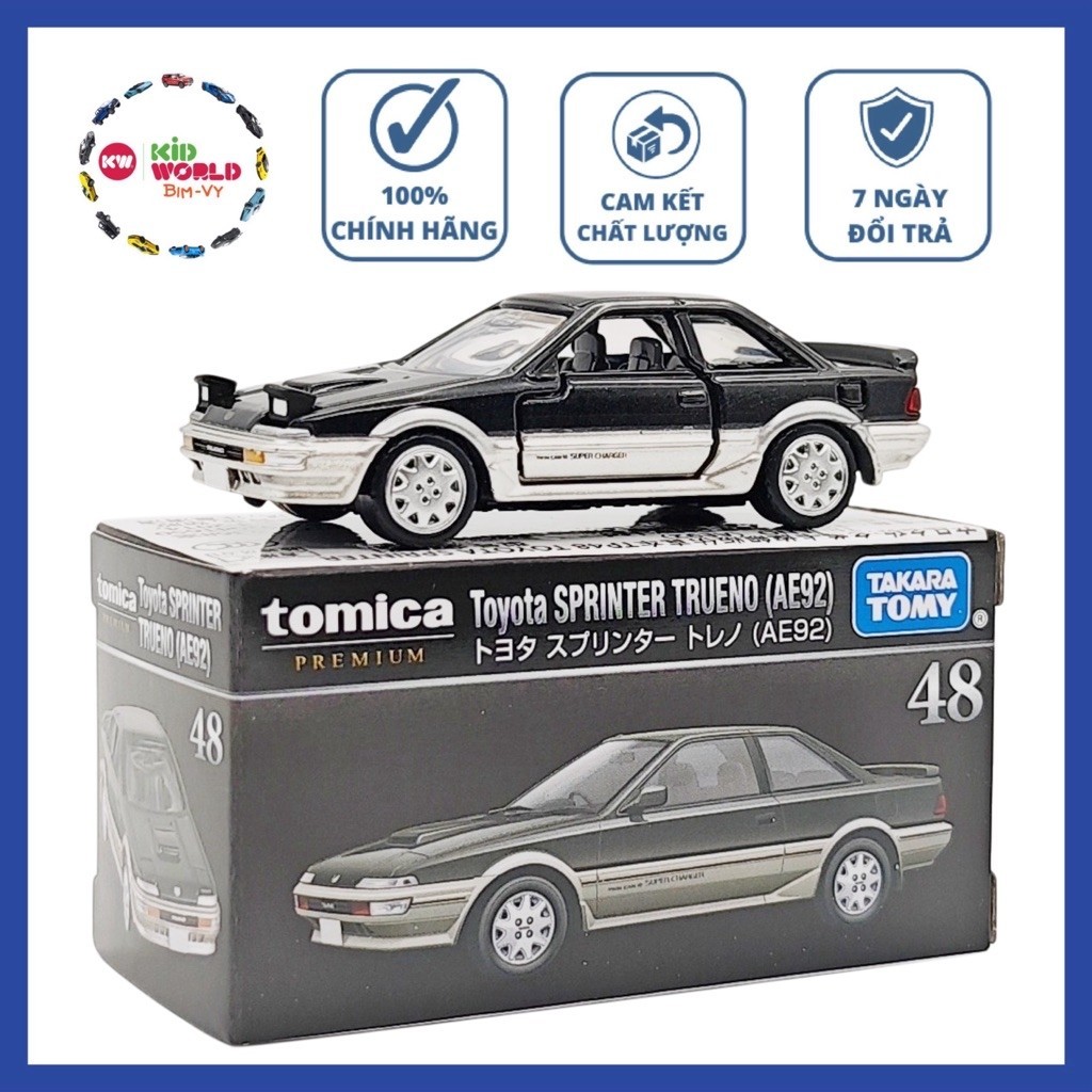 Tomica Box Premium Toyota Sprinter Trueno (AE92) รถโมเดล เลขที่.48. เครื่องชั่ง 1:60.