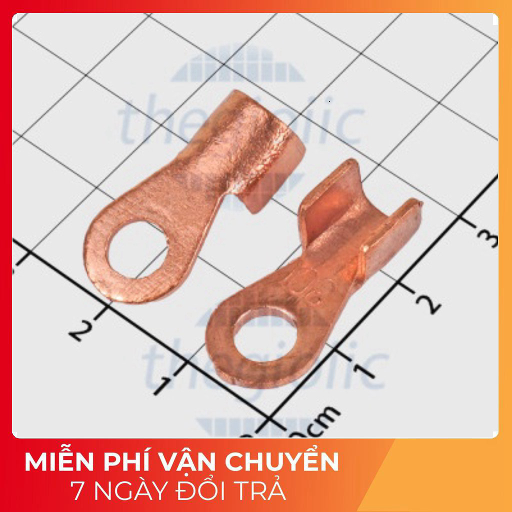 [5 ชิ้น]- OT-30A Copper Bare Cos Head Wire ขนาด 2.5-6mm2 Screw M6 Tech Tech ส่วนประกอบ Tech Tech Tec